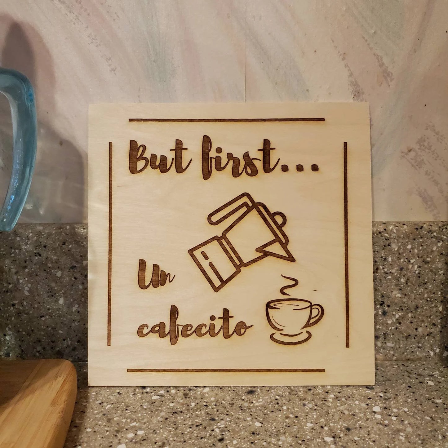 But First un Cafecito, Cooking Art, Kitchen, Fun, Rustic, Farmhouse, coffee